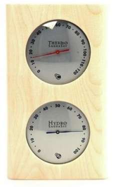 Hygro en thermometer 0 - 100% rel. vochtigheid en 0° - 120°C.